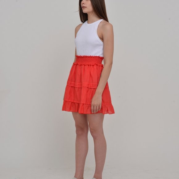 Silk/Cotton Tiered Skirt - All Natural and Sustainable - Picture 2 of 4